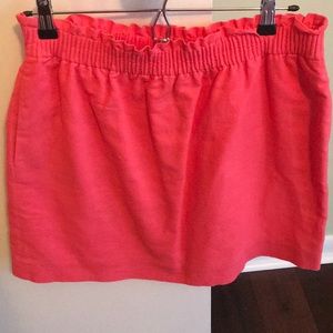Coral JCrew skirt